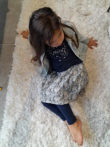 Jupe enfant fleurie